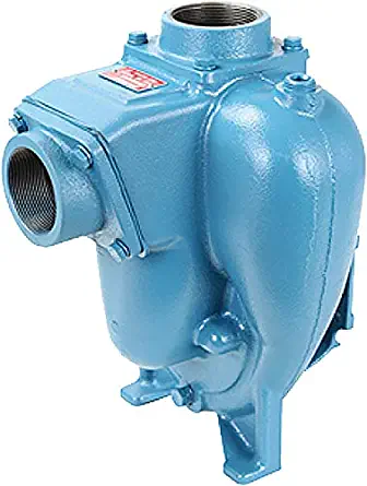 MP Pumps 23955 FLOMAX8 2" x 2" Self Priming Centrifugal Pump, Cast Iron, Briggs & Stratton 5.5 hp Engine, Recoil Start, 5.0" Impeller