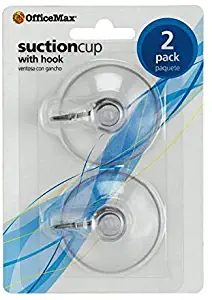 Office Depot Brand Suction Cups with Fasteners, Pack of 2