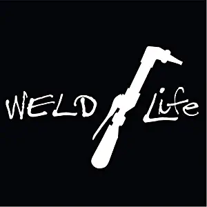 Weld Life Vinyl Decal Sticker | Cars Trucks Vans SUVs Walls Cups Laptops | 7 Inch Decal | White | KCD2800