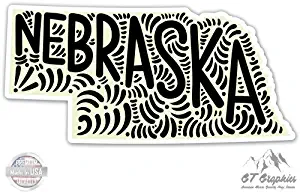 Nebraska Shape Cute Letters Native Local - 3