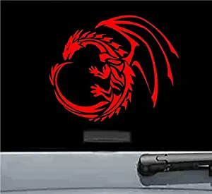 Tribal dragon Vinyl Decal Sticker (RED)