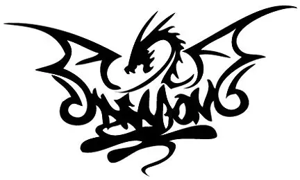 Leon Online Box Dragon Game - Tribal Decal [Choice] Vinyl Sticker for Car, Bike, iPad, Laptop, MacBook, Helmet