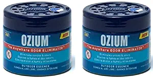 Ozium Smoke & Odors Eliminator Gel. Home, Office and Car Air Freshener 4.5oz (127g), Outdoor Essence Scent (2 pack)