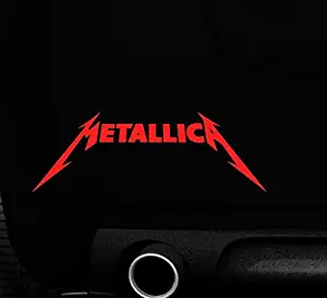 YWS Vinyl Stickers Decals - Metallica Rock Band Van Truck Boat - Stickers Laptop Car Truck Window Bumper Decor Notebook SMA4358