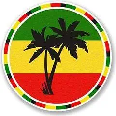 Keen Jamaica Rasta Palm Tree Vinyl Decals Stickers (Two Pack!!!)|Cars Trucks Vans Walls Laptops|Printed Color|2-4 in Decals|KCD563