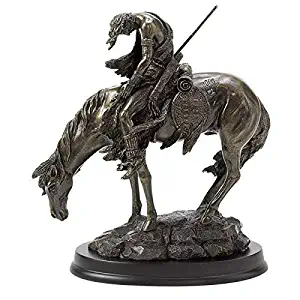 Gifts & Decor Bronze Finish The End of The Trail Hand Painted Statue Figure